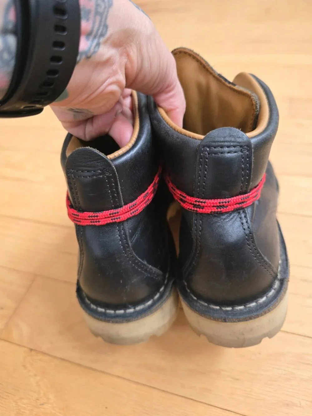Danner x Topo Designs | Mountain black leather hiking boots | MENS 10
